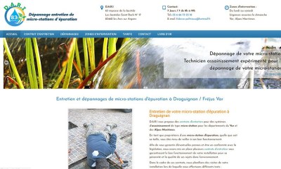 Création de site Internet au Arcs/Argens: Entretien et dépannages de micro-stations d'épuration, station de relevage à Draguignan / Fréjus Var