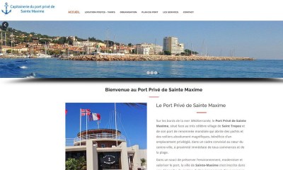 Création de site Internet à Sainte Maxime: Port privé de plaisance de Sainte-Maxime dans le Var. Port Privé. Le port de plaisance de Sainte-Maxime et sa Capitainerie vous accueillent toute l’année.
